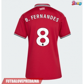 Lacne Ženy Futbalové dres Manchester United Bruno Fernandes #8 2026-27 Krátky Rukáv - Domáci